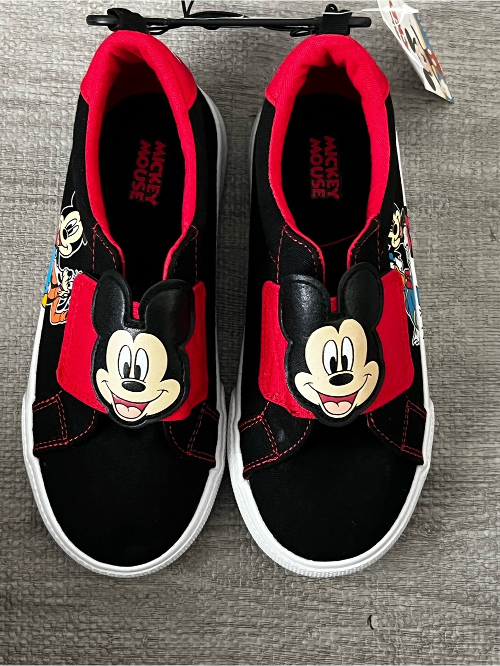 Disney Junior Mickey Mouse Low Top Hook & Loop Kids Sneaker US 12